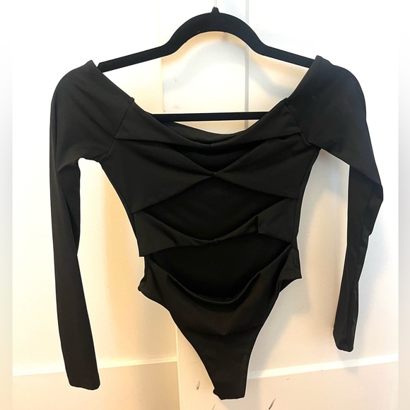 NWOT White Fox Just The Intro Bodysuit in black, size xs, - Picture 5 of 7